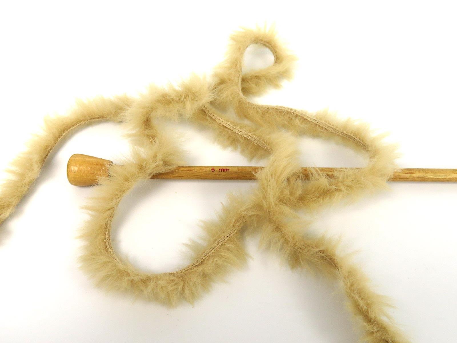 3x100gr. BUNNY FUR  Açık Kamel Yumoş, Sakallı, Kışlık, Çok Kalın