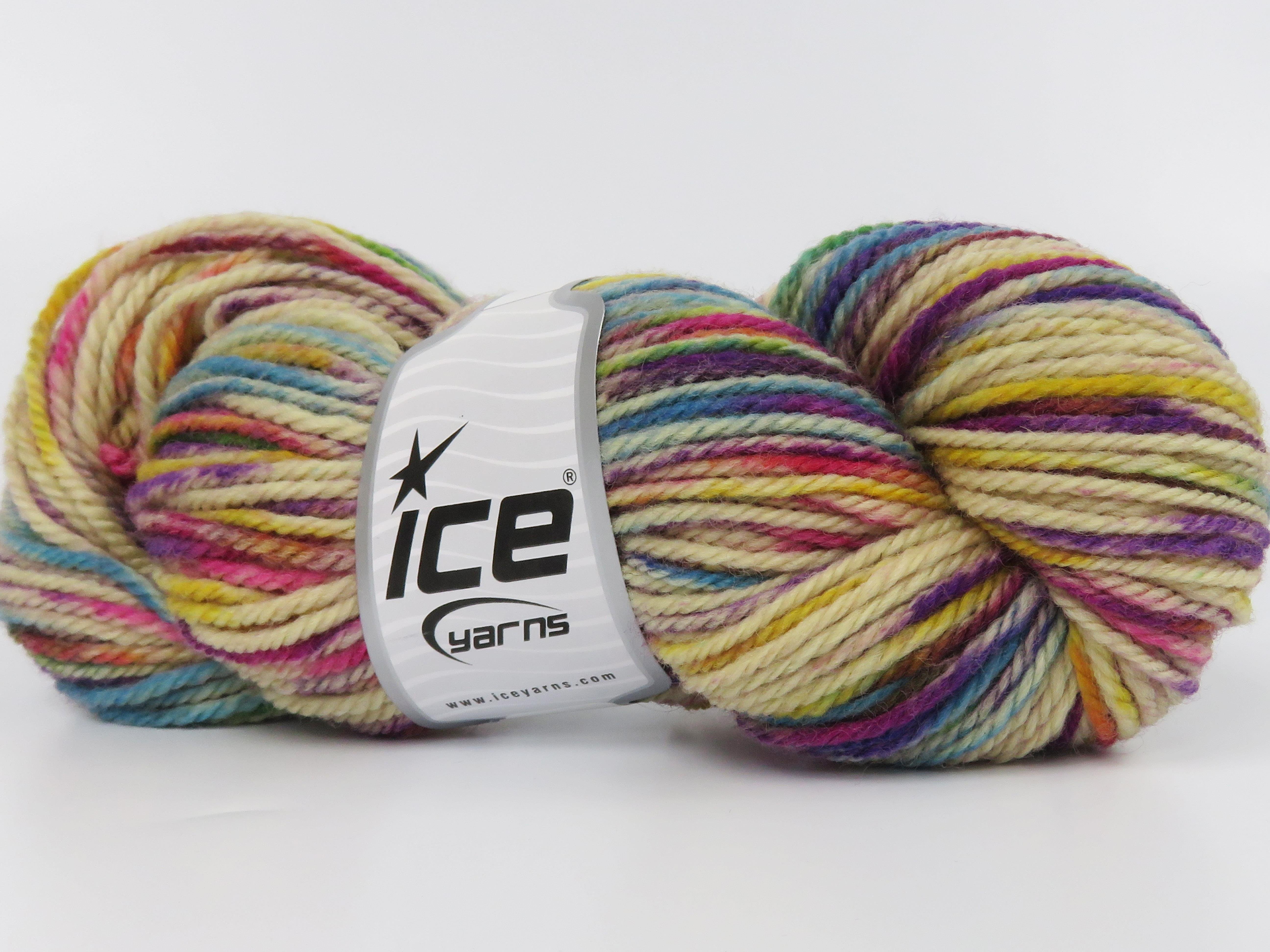 3x100gr. ORGANIC WOOL BULKY HAND PAINT