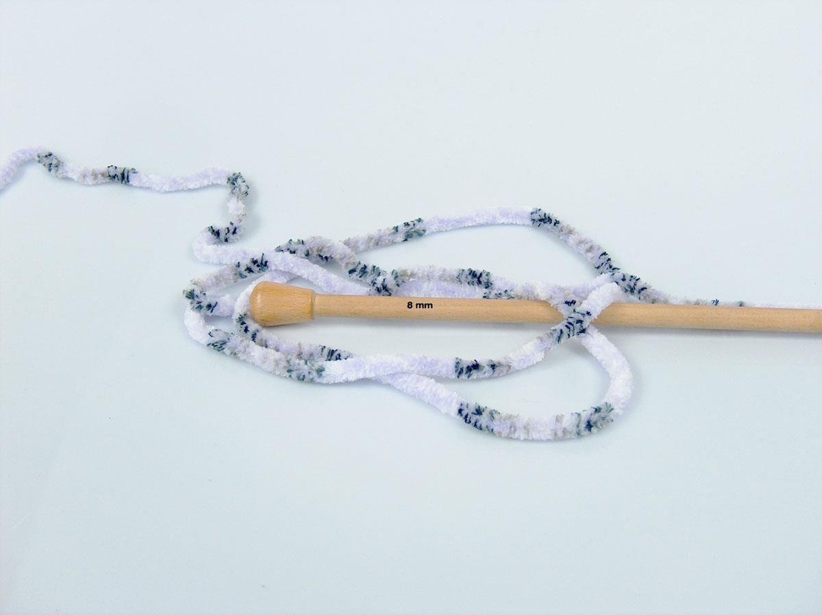 (4 Adet 100gr.) CHENILLE TWEED Mikro Fiber 4'lü Paket Siyah,