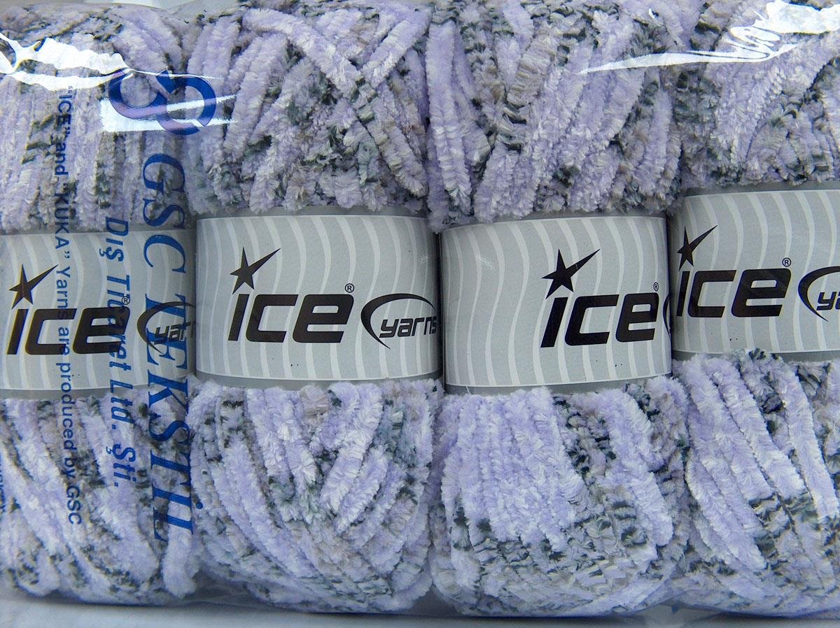 (4 Adet 100gr.) CHENILLE TWEED Mikro Fiber 4'lü Paket Siyah,