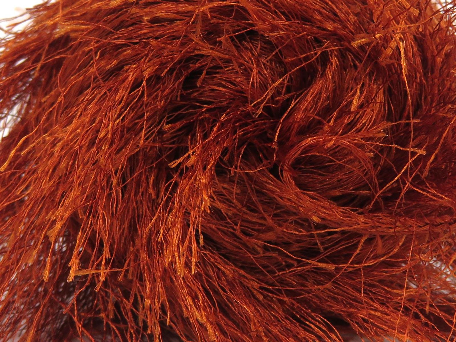 400 gr ICE YARNS EYELASH BULKY 400GR Hand Knitting Yarn Copper