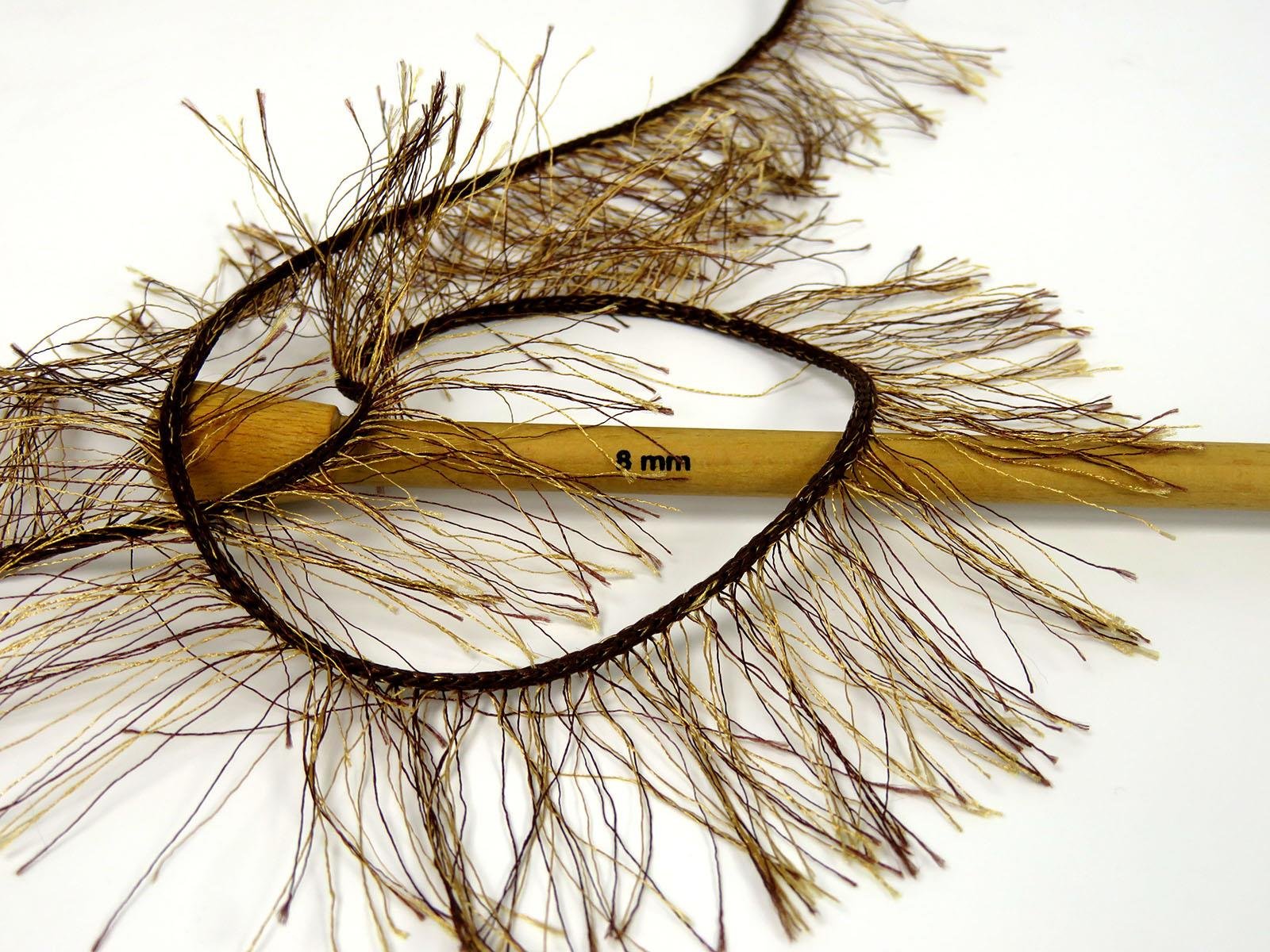 400 gr ICE YARNS EYELASH BULKY 400GR Hand Knitting Yarn Brown Camel