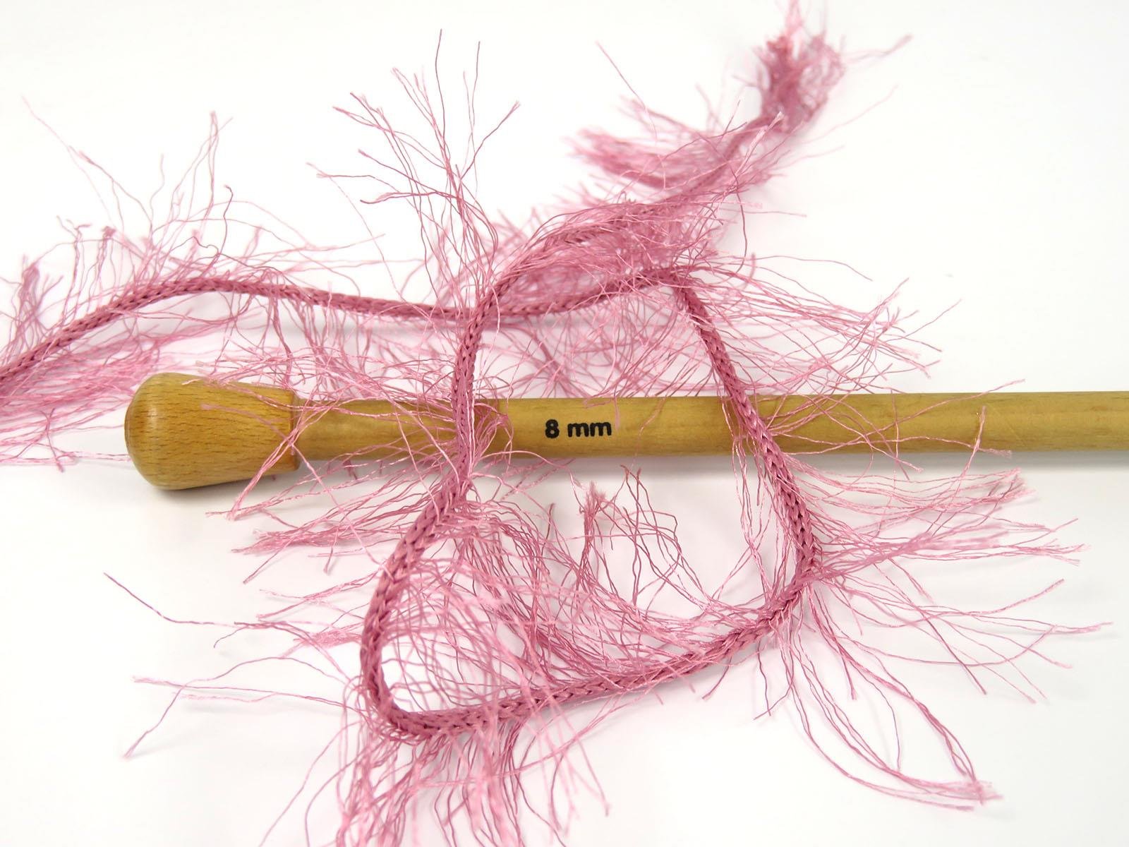 400 gr ICE YARNS EYELASH BULKY 400GR Hand Knitting Yarn Antique Pink