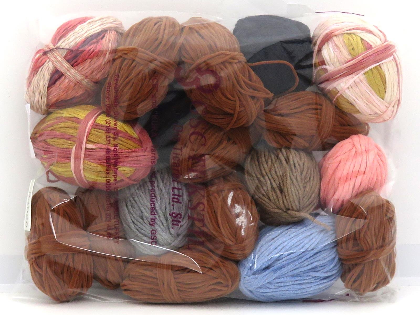 400 gr ICE YARNS Leftover Yarns MIXED LOT Hand Knitting Yarn Multicolor