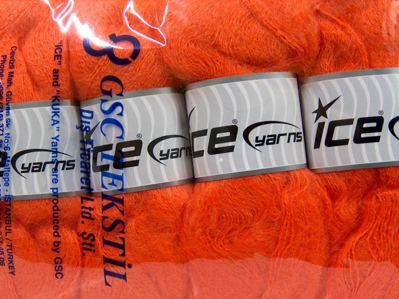 4x100gr. BERMUDA MOHAIR Turuncu Akrilik, Tiftik Kışlık, Tiftik