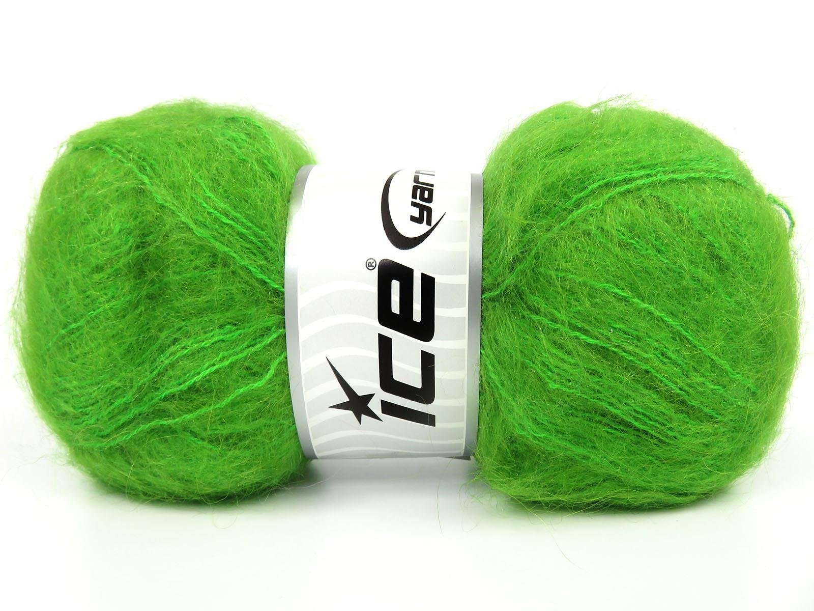 4x100gr. BERMUDA MOHAIR Yeşil Akrilik, Tiftik Kışlık, Tiftik