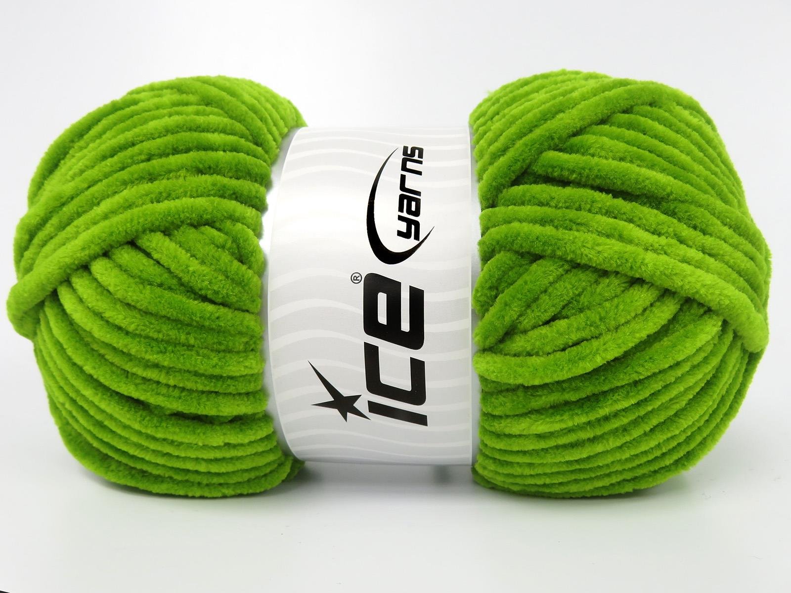 4x100gr. CHENILLE BABY Mikro Fiber Yeşil Kışlık, Bebe, Şönil, Worsted