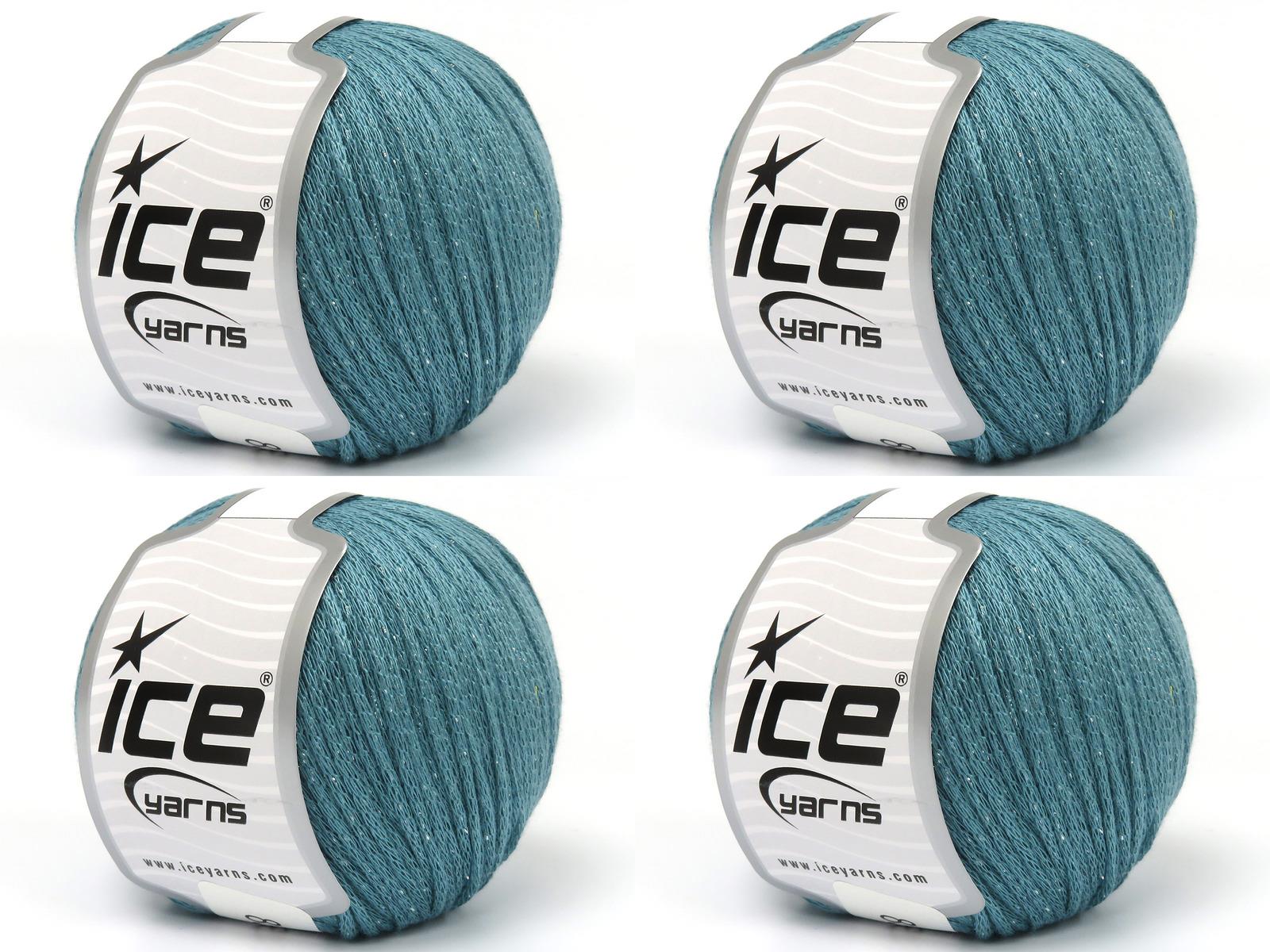 4x100gr. VISCOSE GLITZ Metalik Simli, Viskon Cam Göbeği Metalik Simli, Viskon, Yazlık İplikler