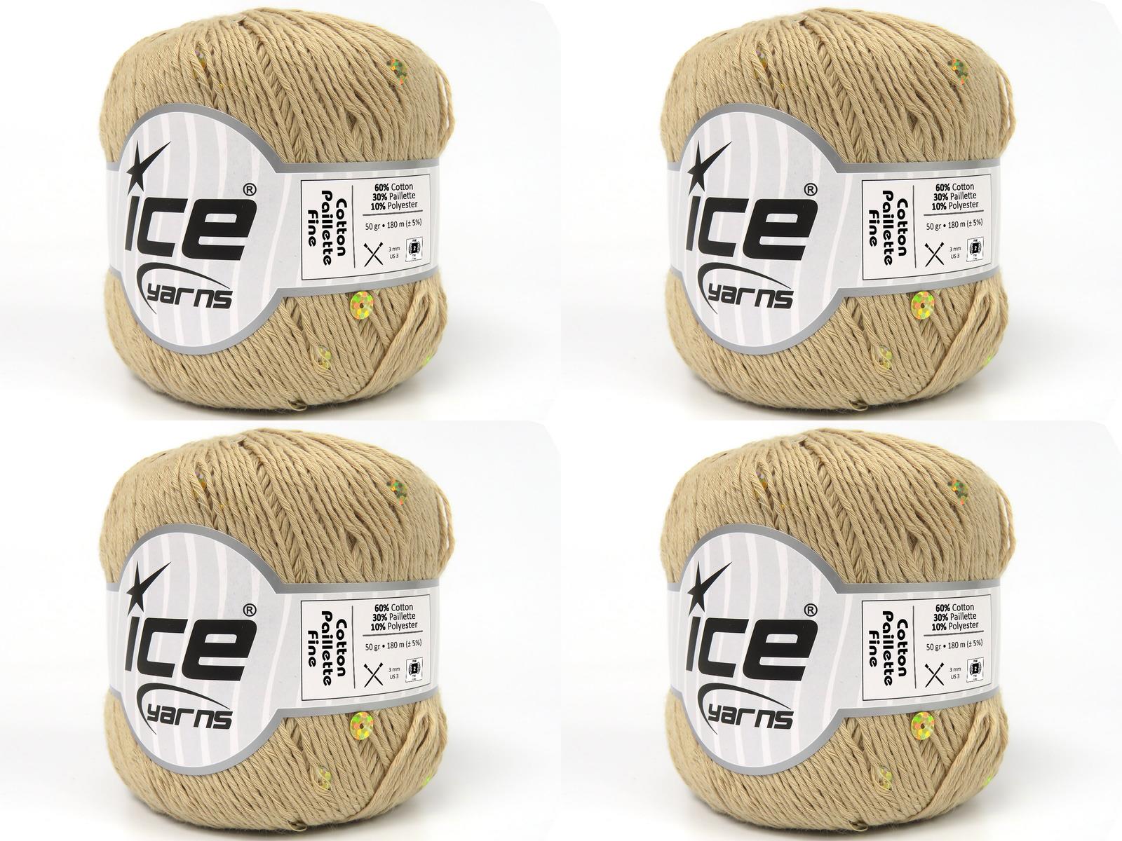 4x50gr. COTTON PAILLETTE FINE