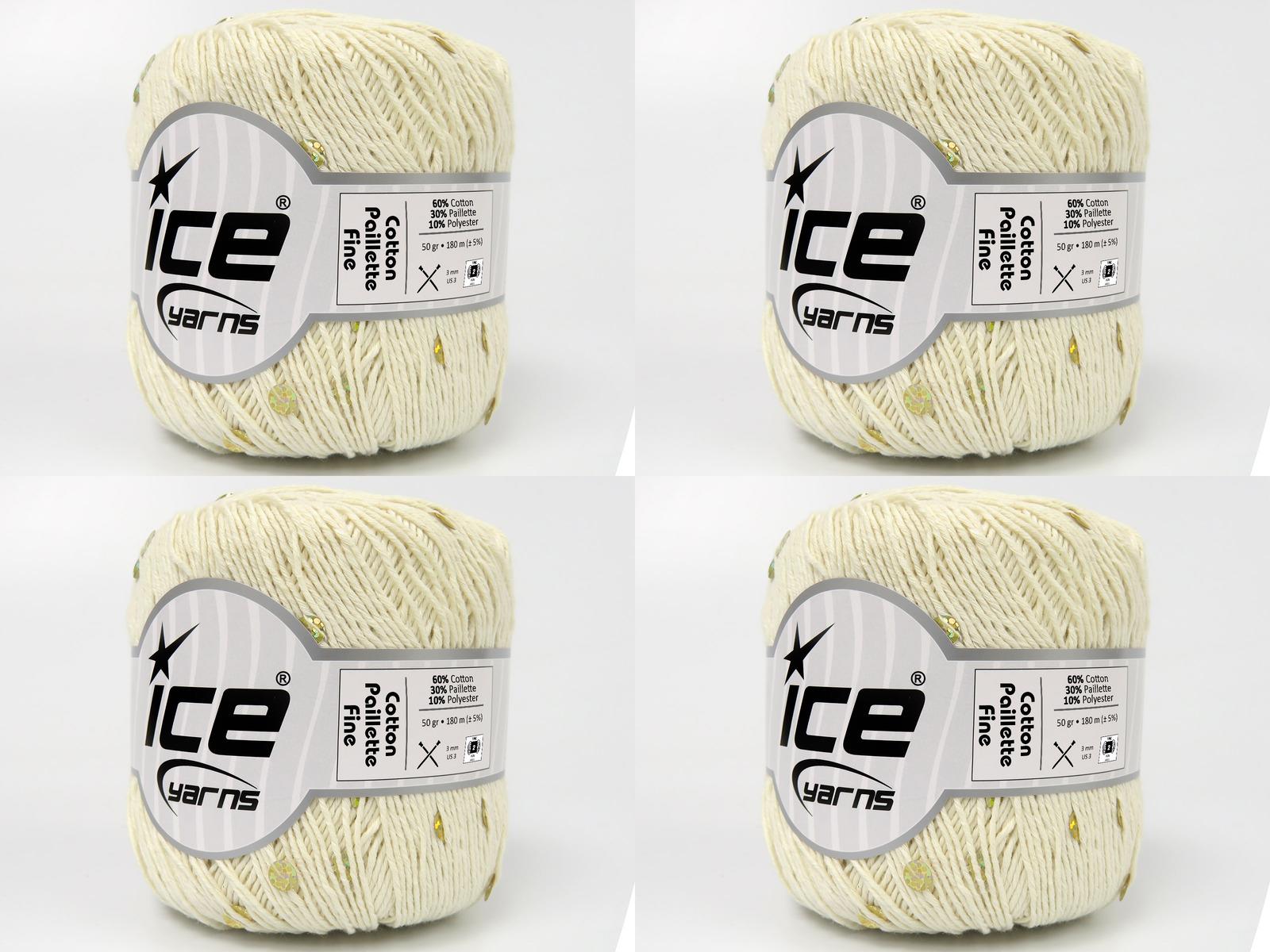 4x50gr. COTTON PAILLETTE FINE