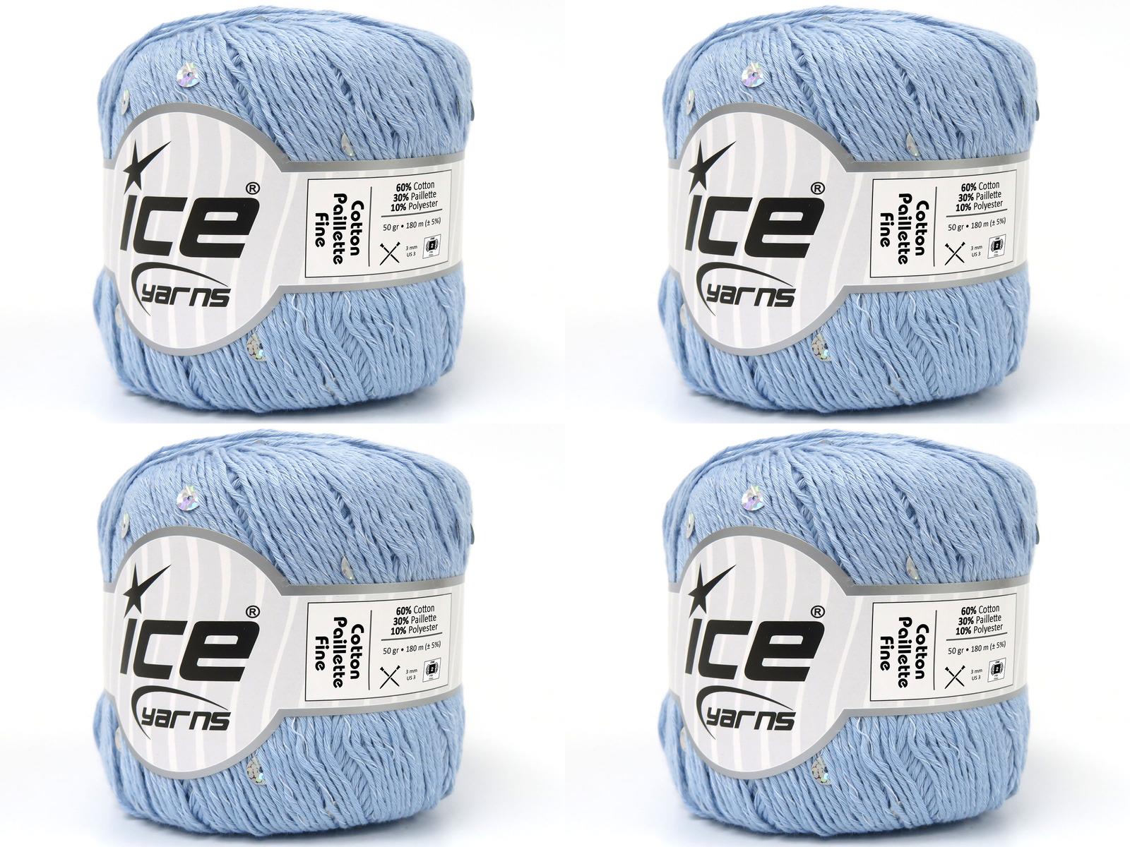 4x50gr. COTTON PAILLETTE FINE