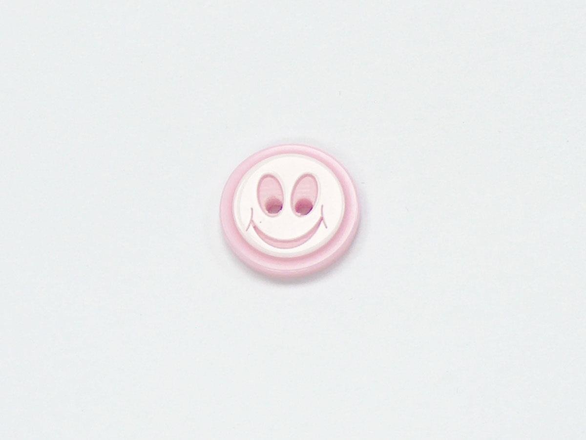 5 Ghost Face Figure Buttons Pink, White 15mm long