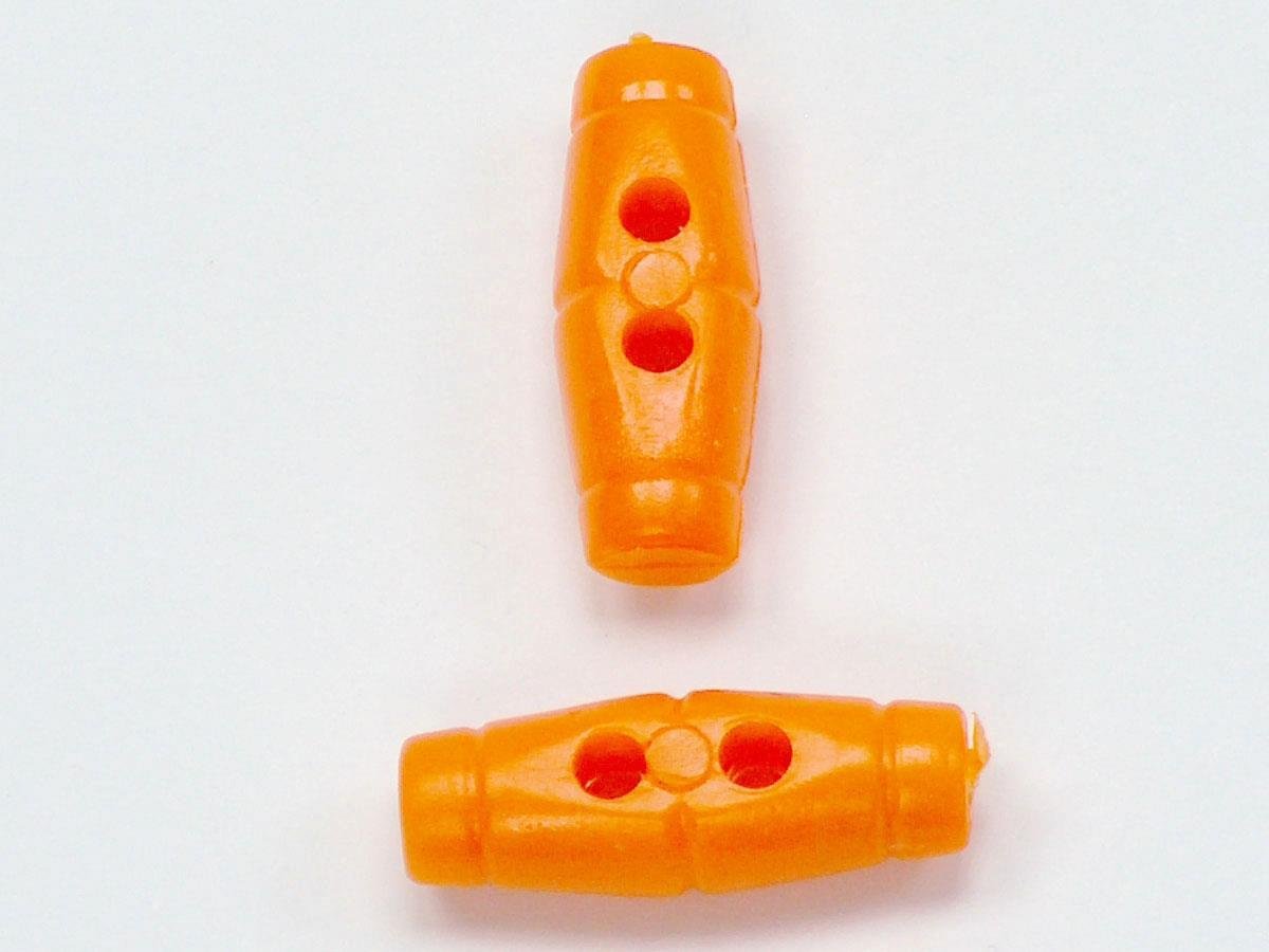 5 Shepherd Buttons Orange 15mm long