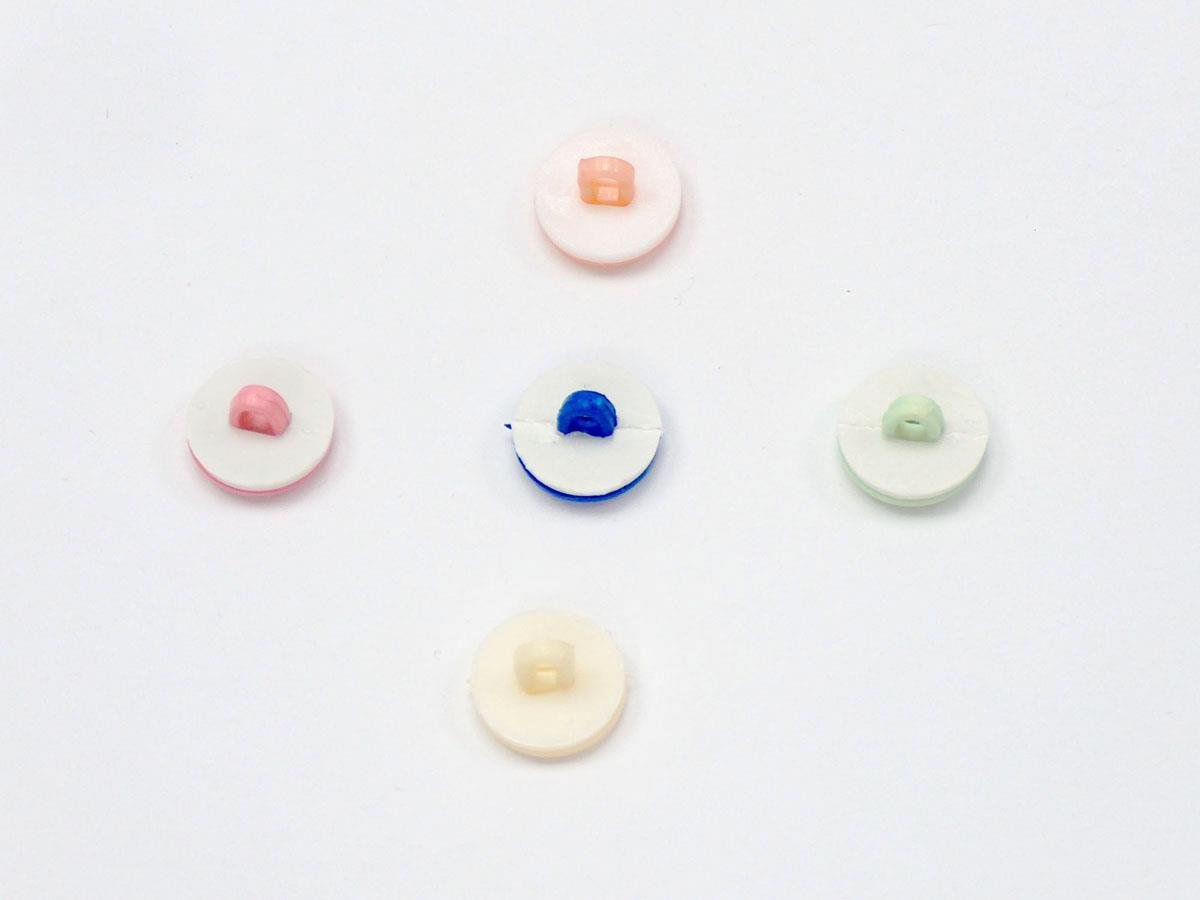 5 Smiley Face Figure Buttons Mixed Lot 15mm long