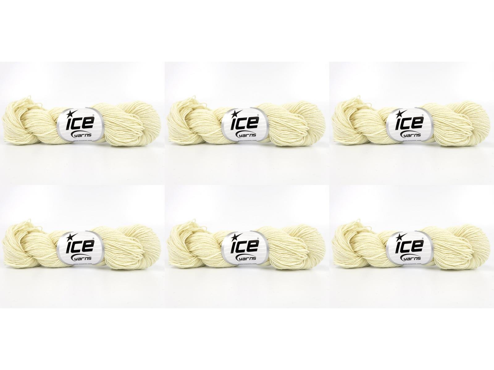 6x50gr. MERINO COTTON Krem Organik Pamuk, Merino Yün Lüks, Kışlık, Yün, Organik Pamuk, Pamuk, Merino Yün