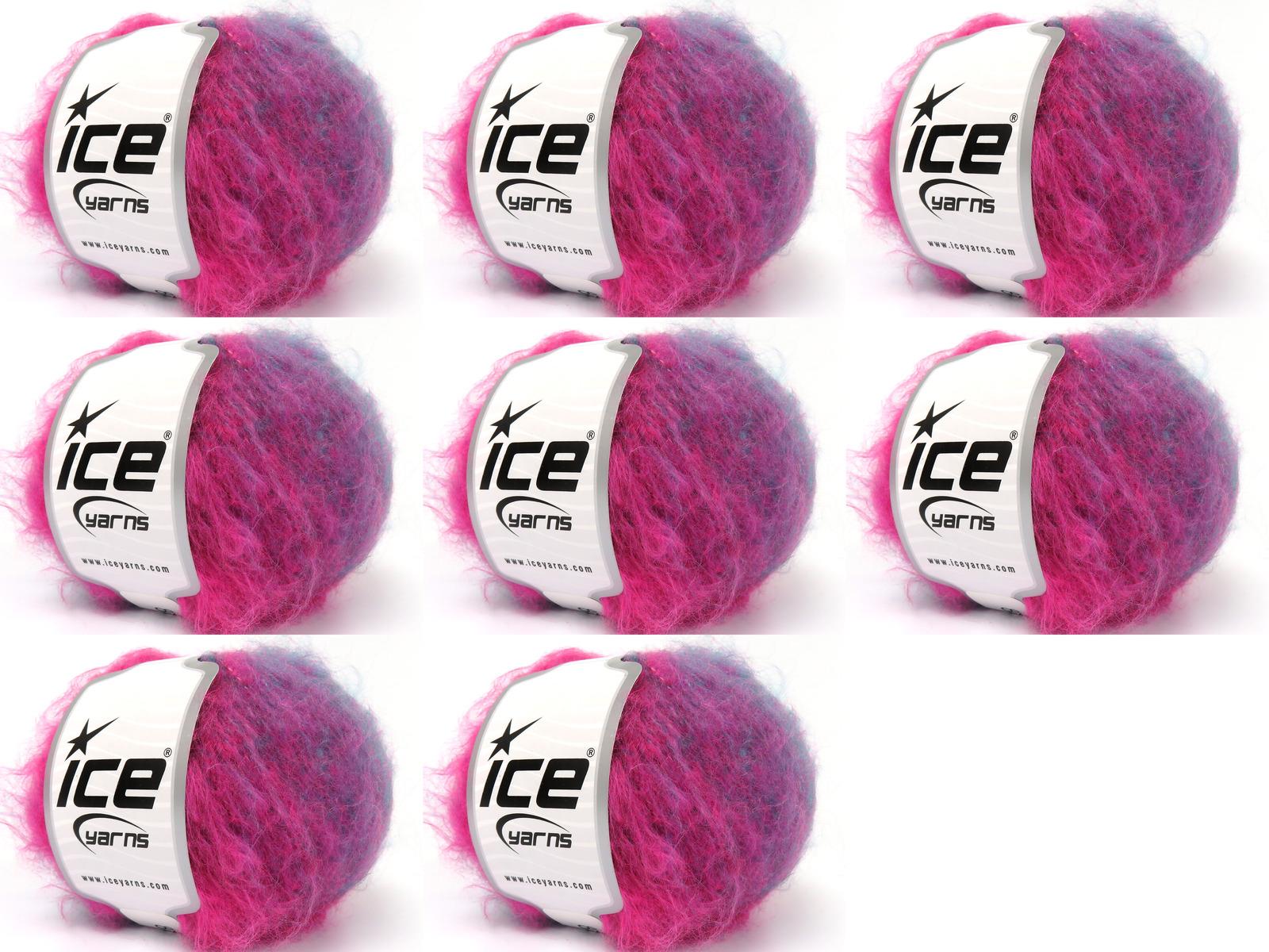 8x50gr. CHANCY MOHAIR Tiftik, Akrilik Yeşil, Mor, Altın, Fuşya Kışlık, Yün, Tiftik, Batik Desenli, Worsted