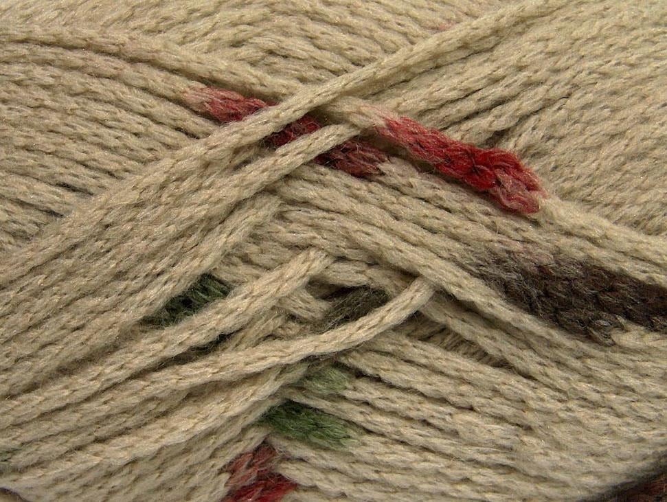 AirWool Bulky Spots Brown, Cream, Camel