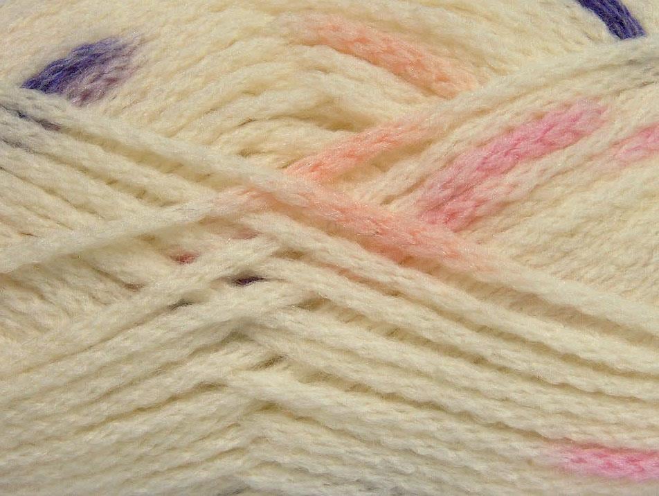 AirWool Bulky Spots Pink, Lilac, Cream