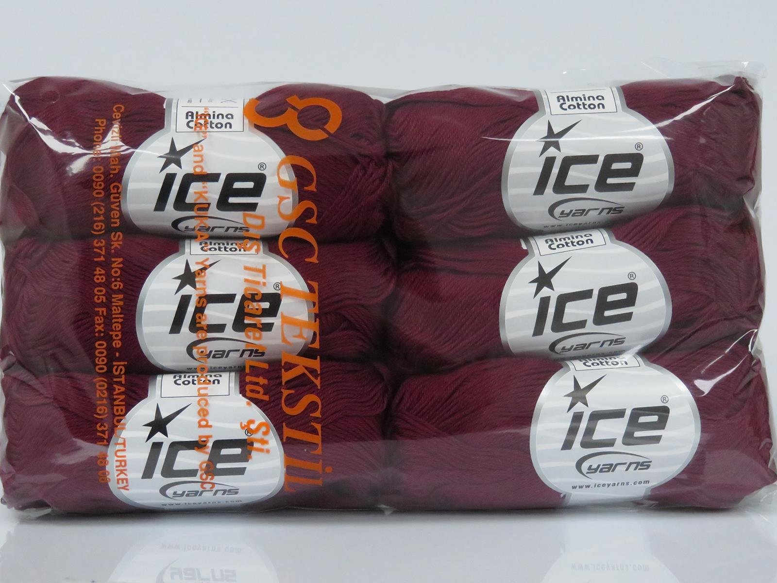 Almina Cotton Burgundy