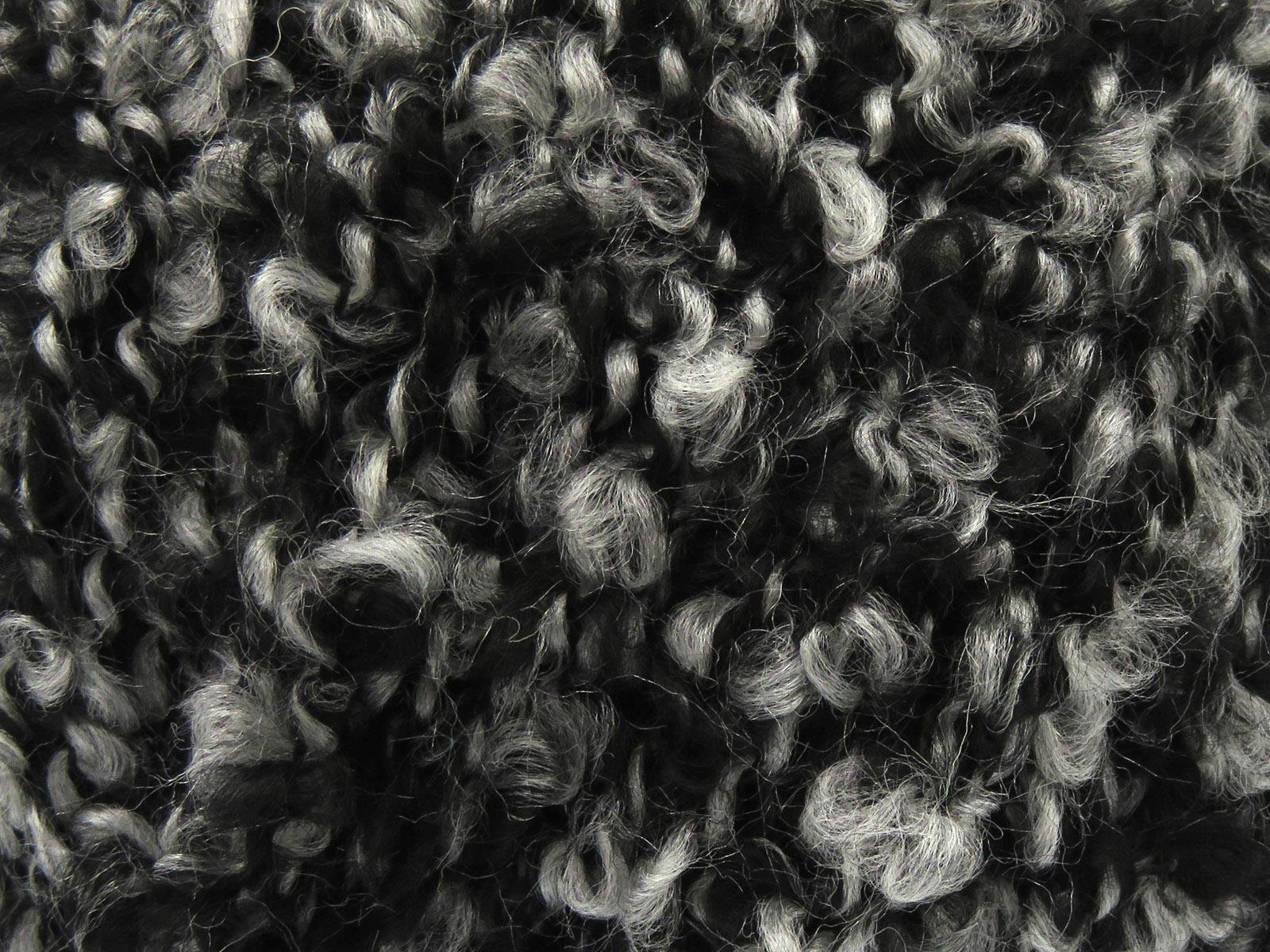 Alpaca Boucle Black, Grey