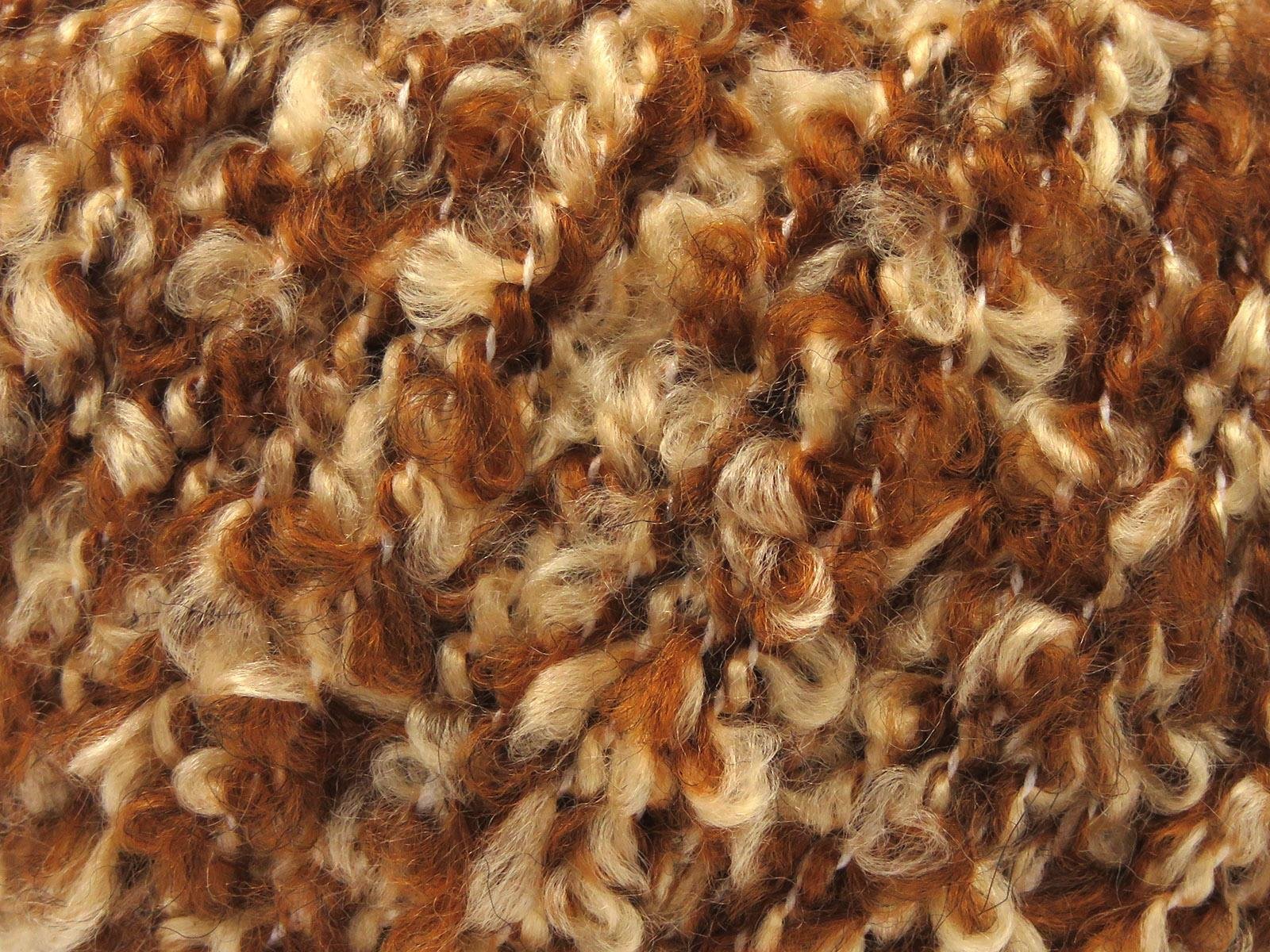 Alpaca Boucle Cream, Caramel