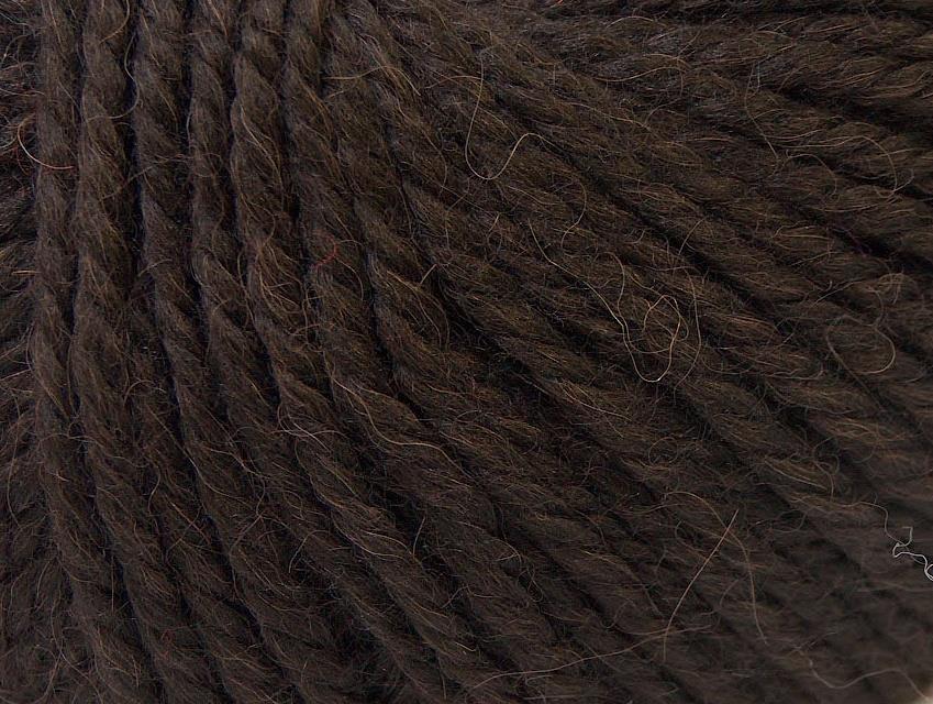 Alpaca Bulky Dark Brown