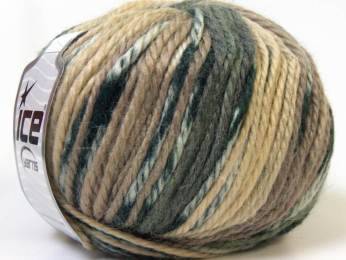 Alpaca Bulky Magic Cream, Grey, Camel