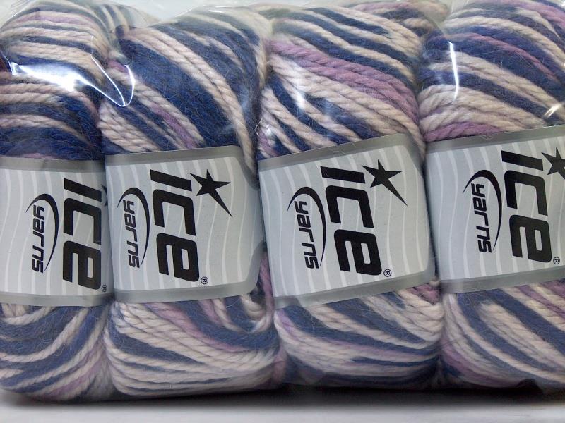 Alpaca Bulky Magic White, Purple, Lilac