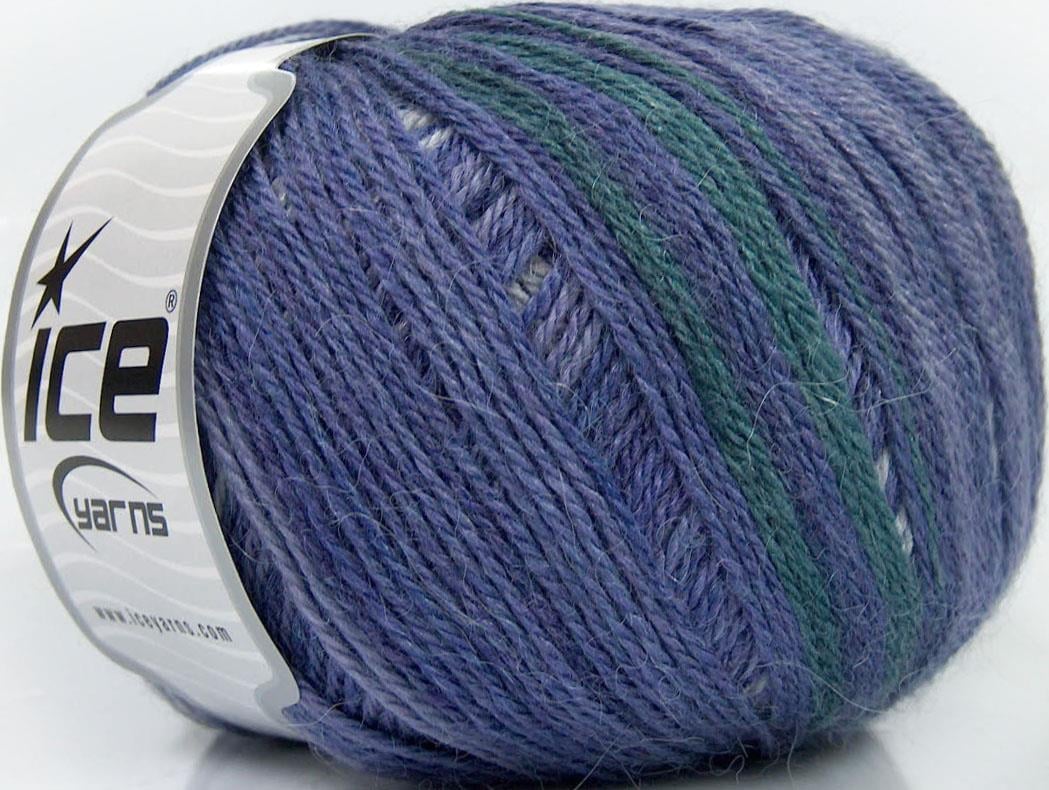 Alpaca Fine Magic Dark Green, Purple Shades