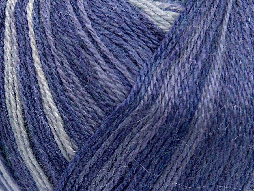 Alpaca Fine Magic Dark Green, Purple Shades