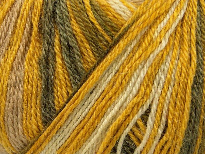 Alpaca Fine Magic White, Yellow, Khaki, Olive Green