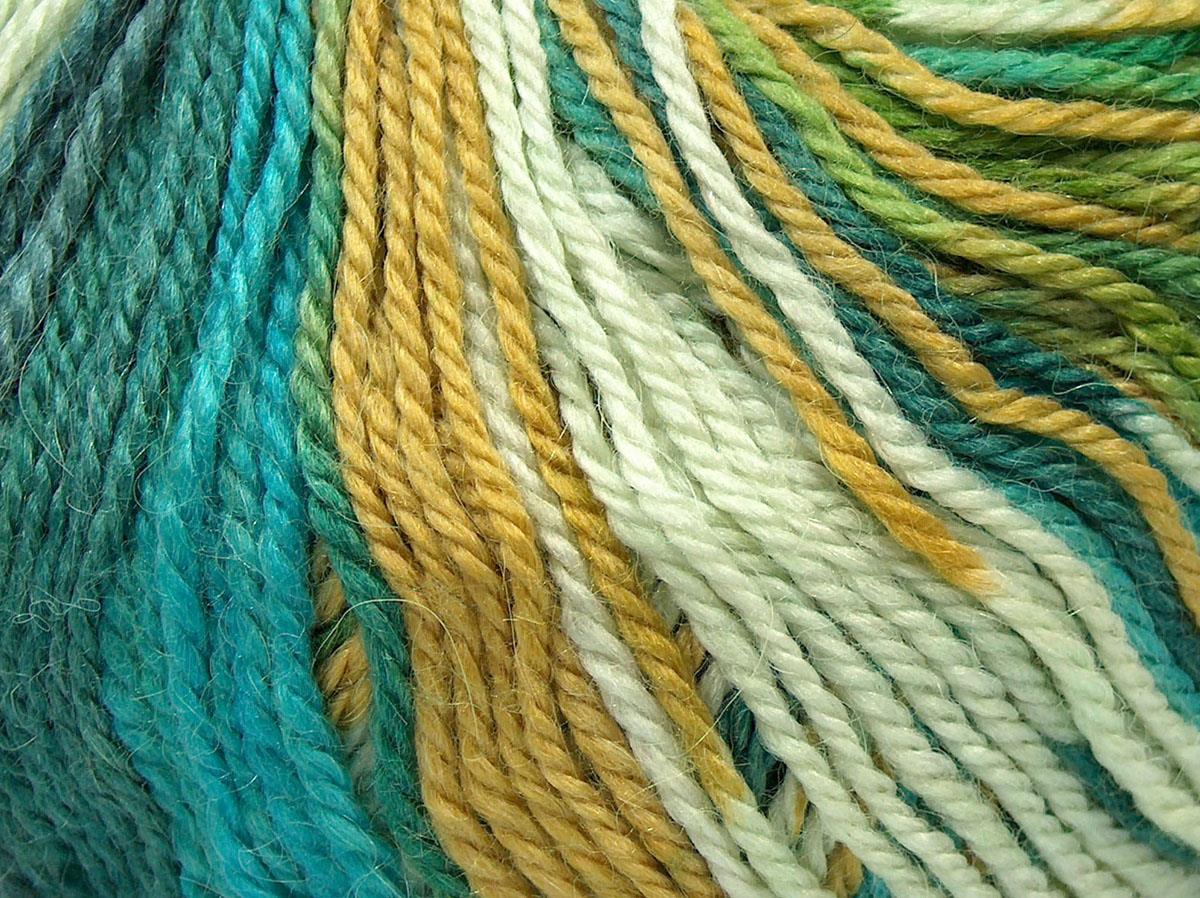Alpaca Light Magic Blue, Cream, Green Shades