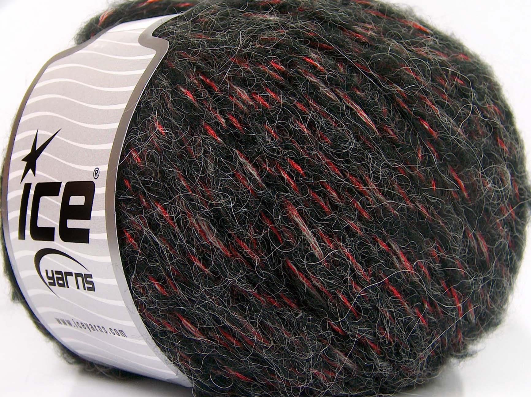 Alpaca Shine Black, Red