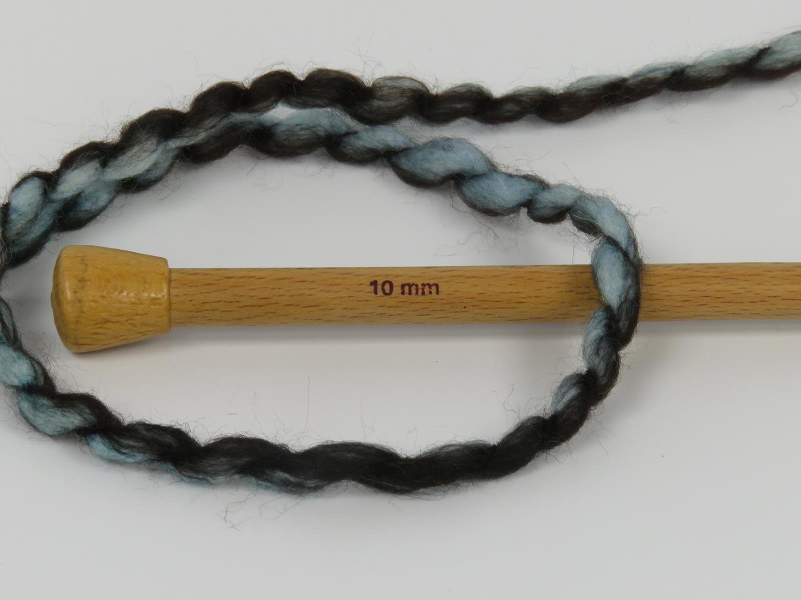 Alpine Wool Color Black, Turquoise Shades