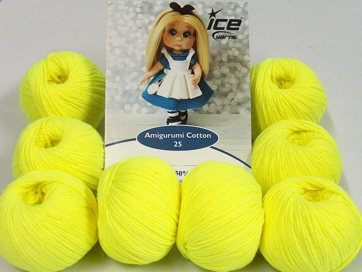 Amigurumi Cotton 25 Neon Yellow