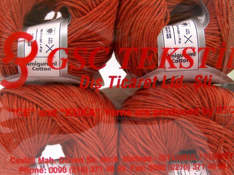 Amigurumi Cotton Marsala Red