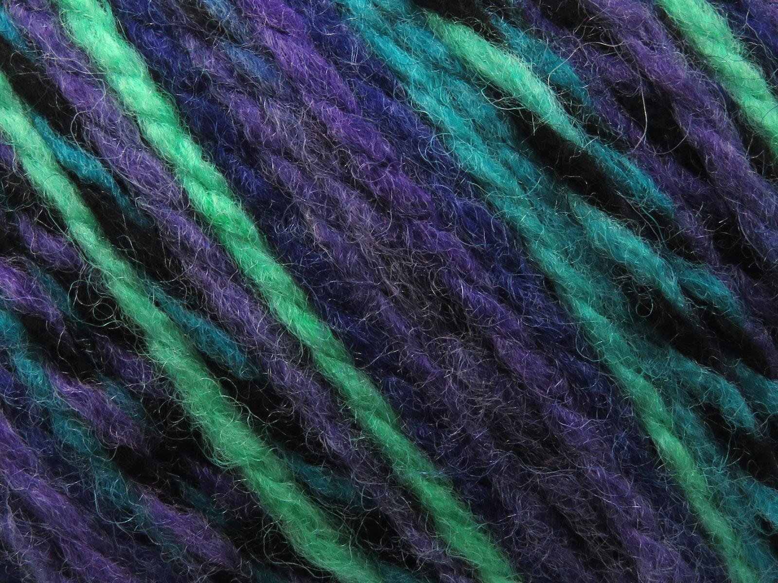 Anatolia Wool Black, Green Shades, Purple Shades