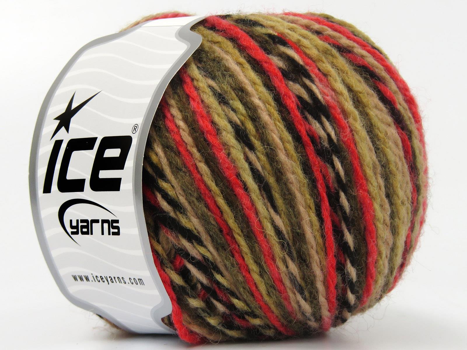 Anatolia Wool Black, Red, Brown Shades