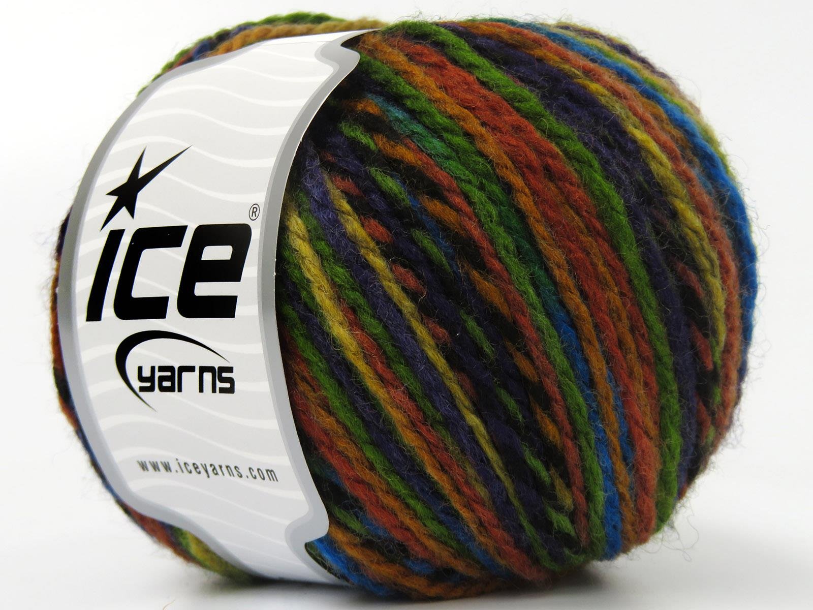 Anatolia Wool Green, Black, Blue, Purple, Copper Shades