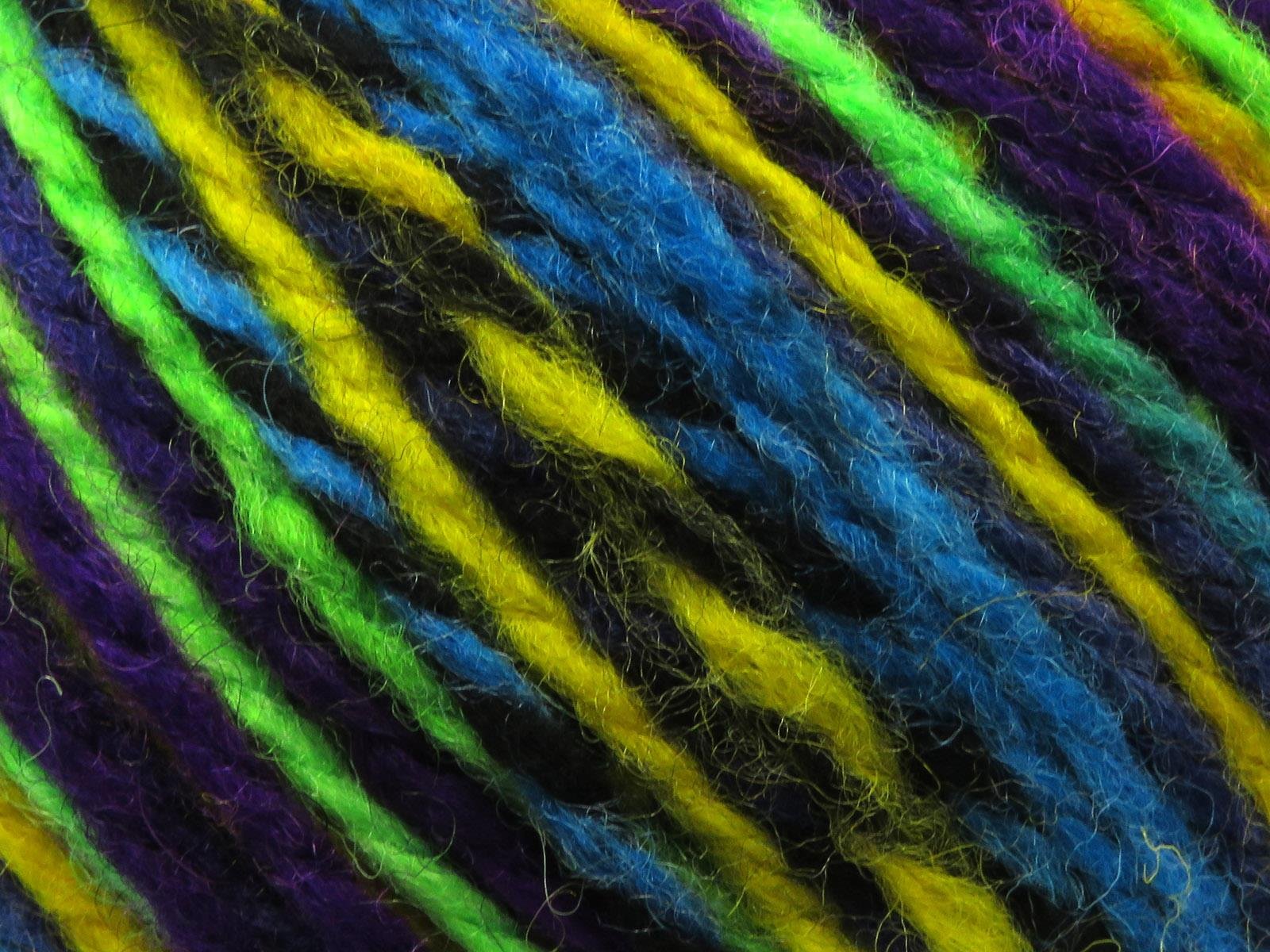 Anatolia Wool Green, Black, Purple, Turquoise, Yellow