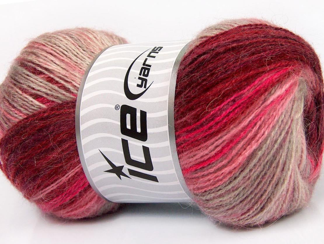 Angora Active Pink, Burgundy, Camel