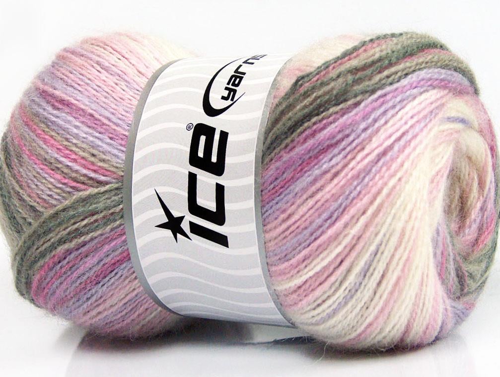 Angora Active Pink, Lilac, Cream, Grey