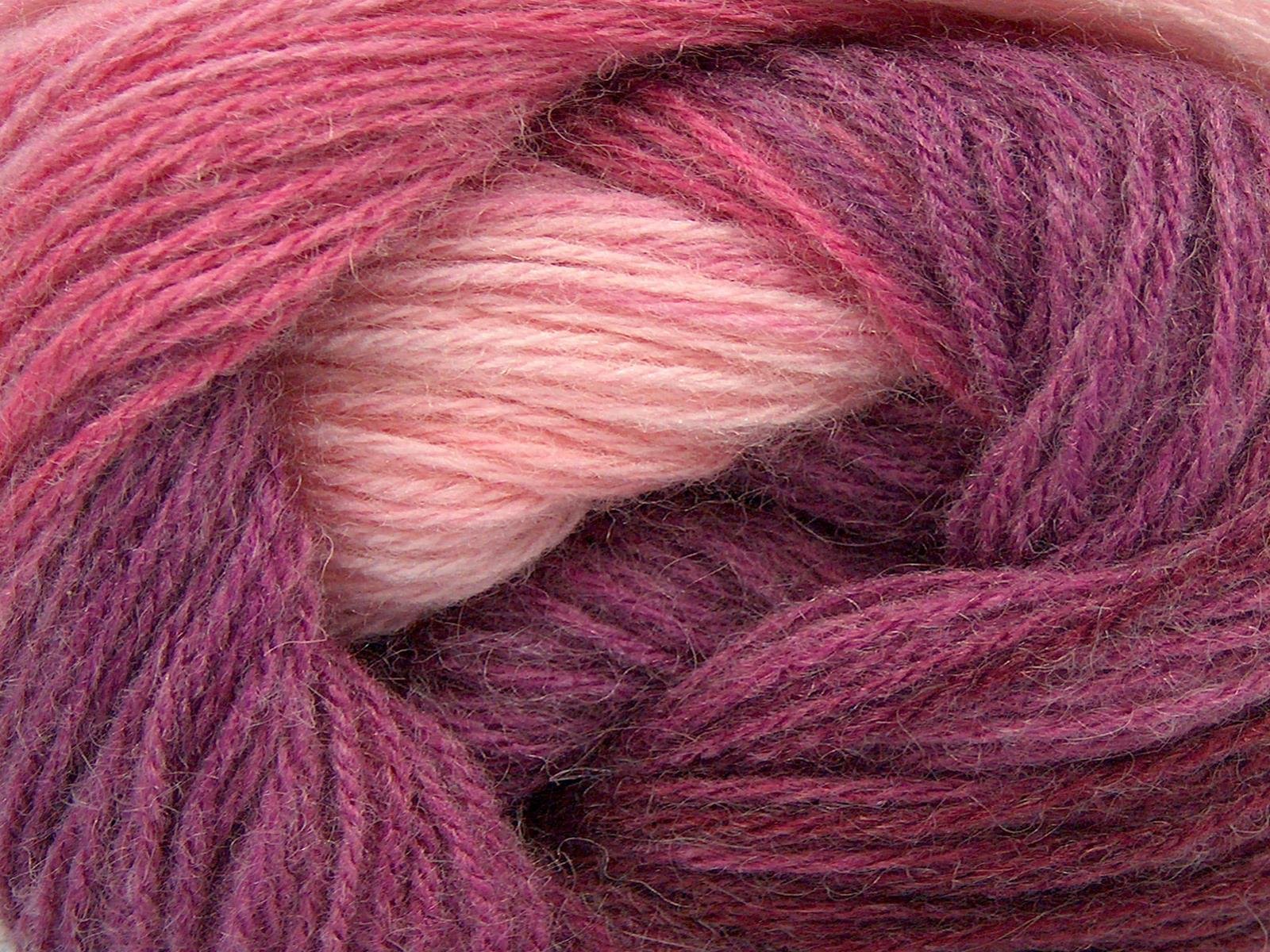 Angora Batik Burgundy, Pink Shades