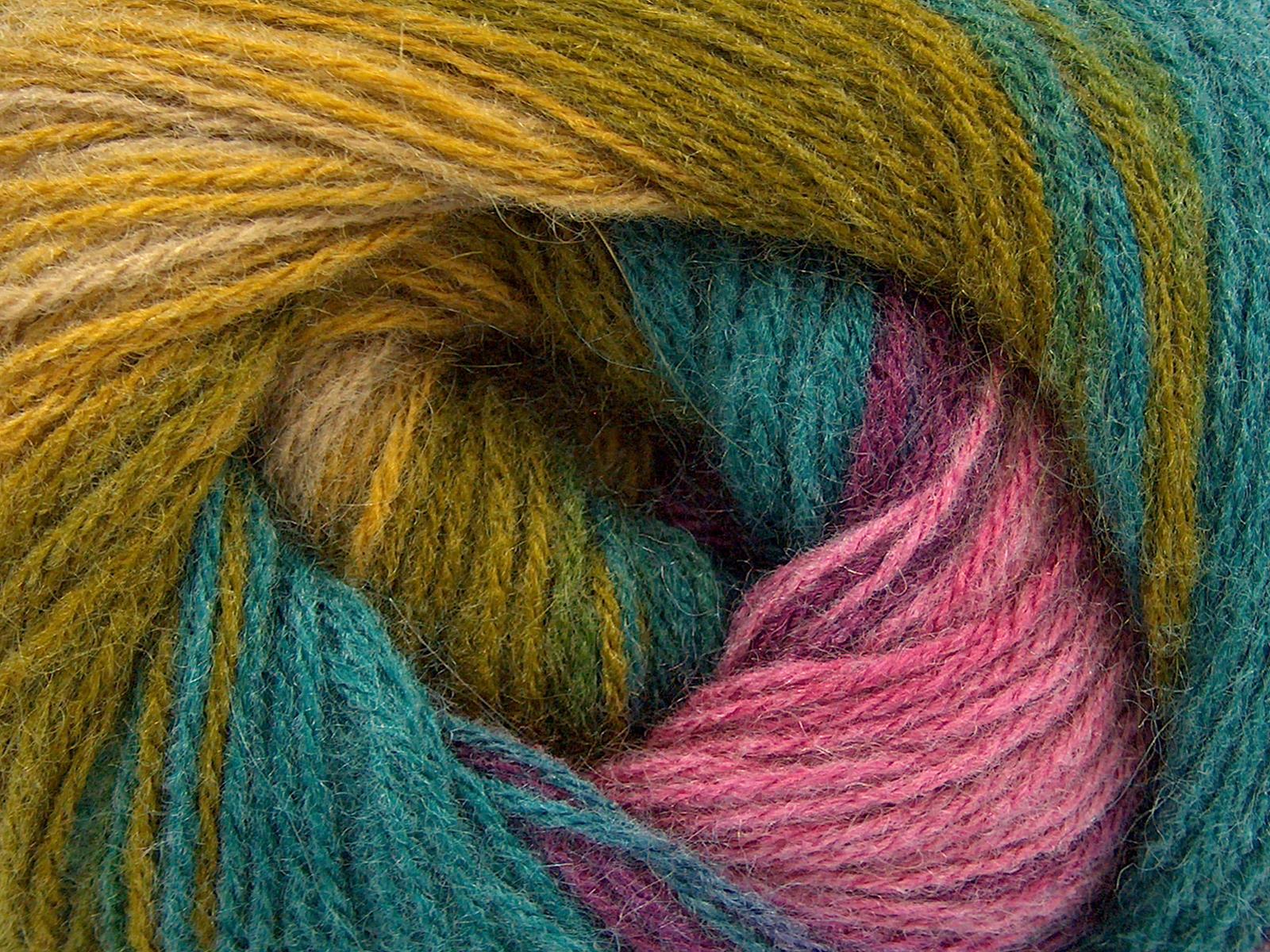 Angora Batik Green, Pink, Purple, Camel, Khaki