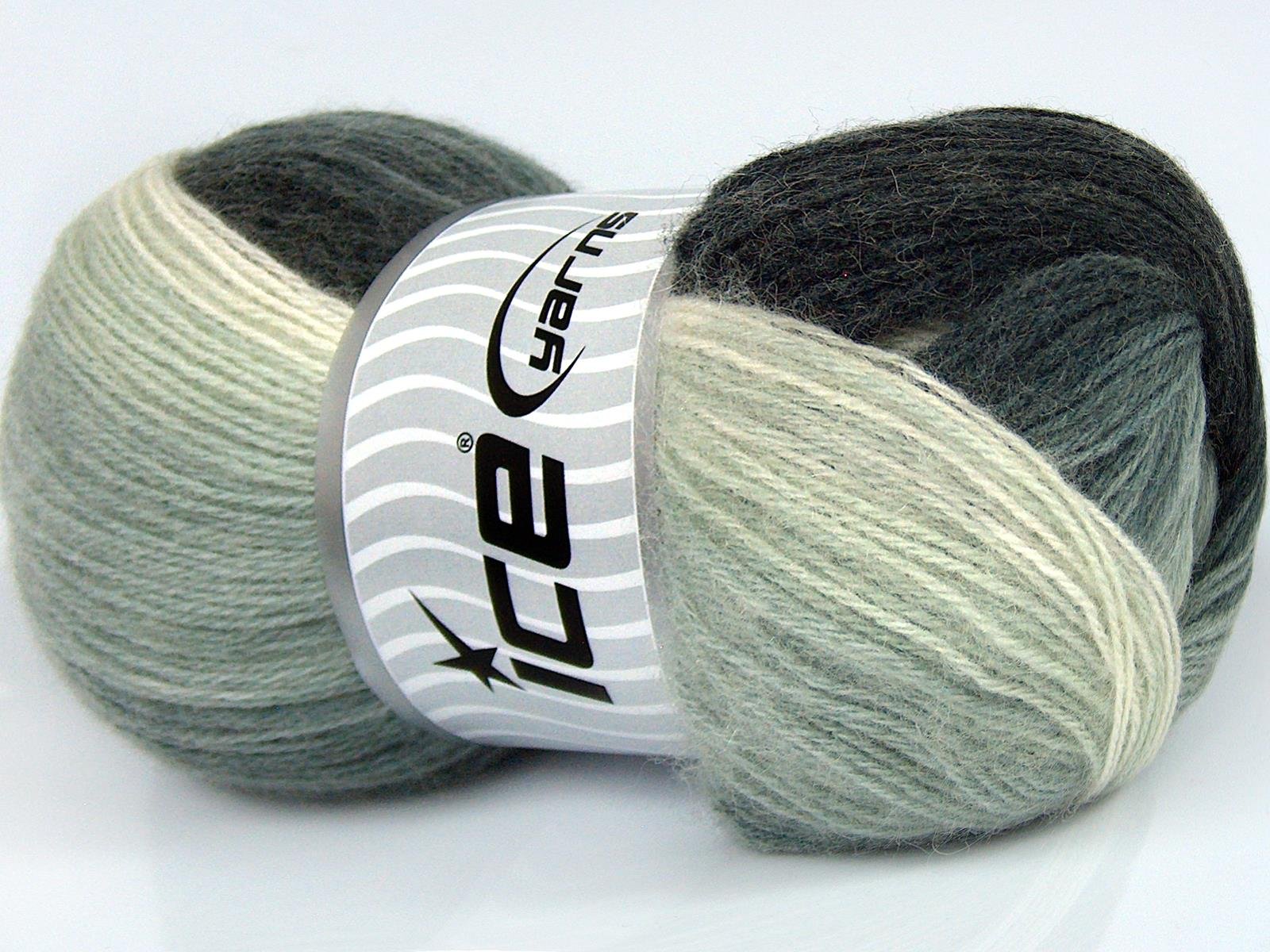 Angora Batik Grey Shades, Ecru