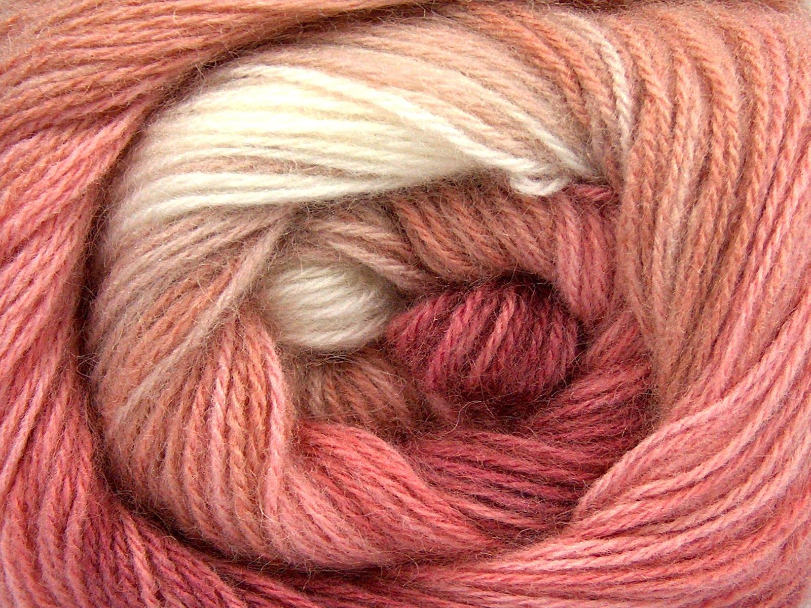 Angora Batik Pink Shades, Ecru