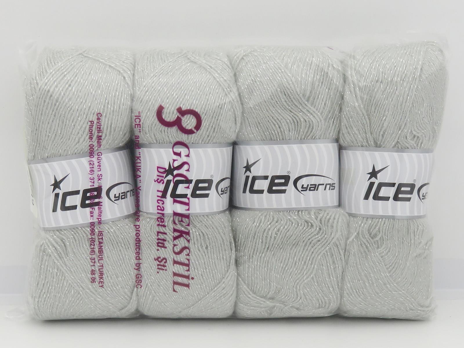 Angora Glitz Light Grey