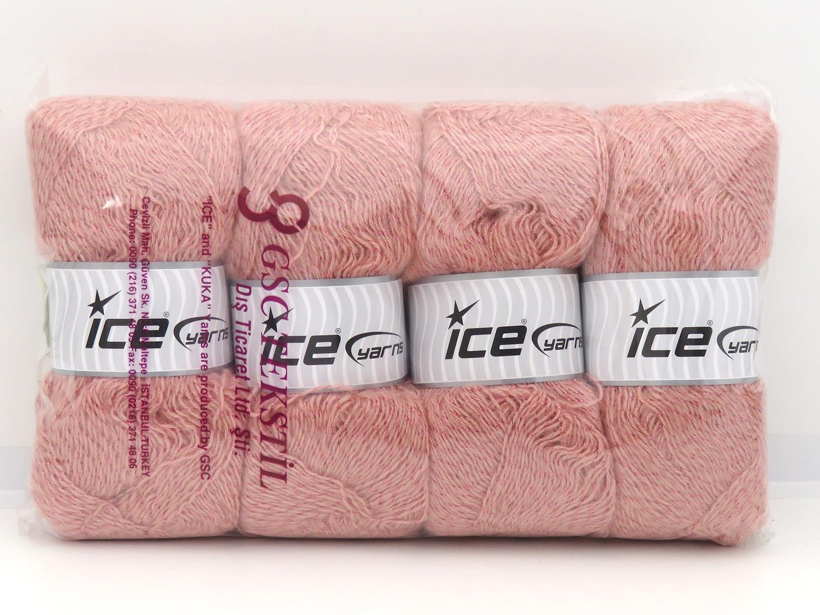 Angora Glitz Light Salmon