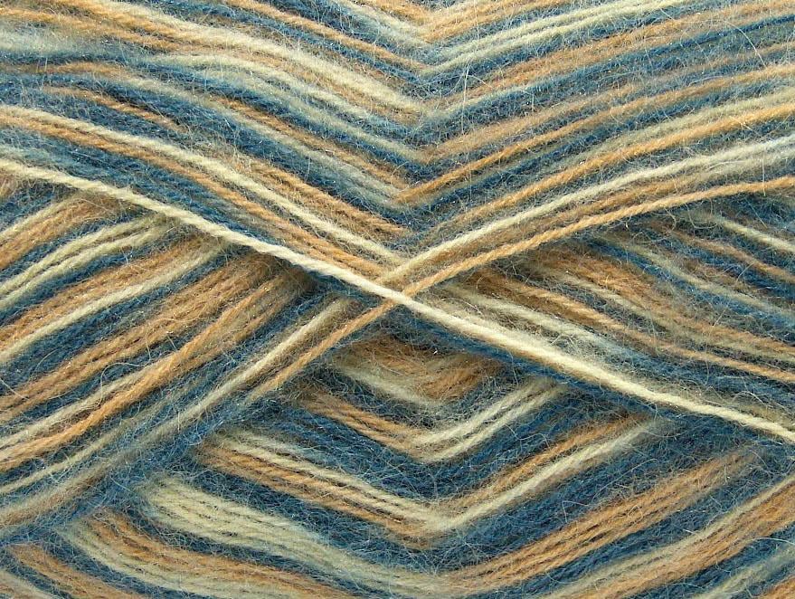 Angora Supreme Color Blue, Cream, Beige