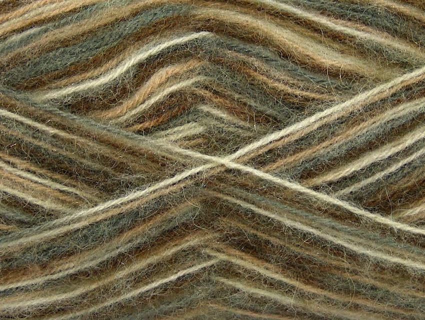 Angora Supreme Color Green, White, Camel